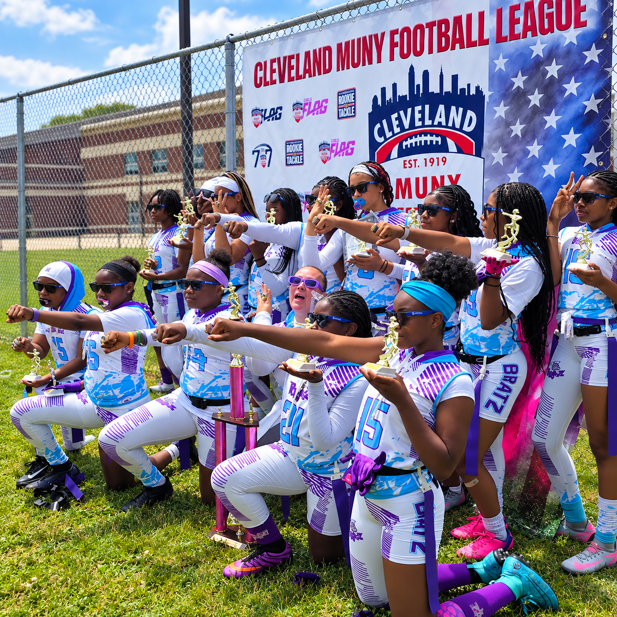 CMFL Girls Flag-Football champions
